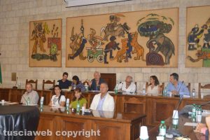 Tarquinia– Il consiglio comunale - I banchi della maggioranza