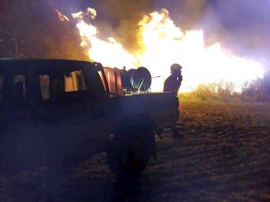 Tarquinia - L'incendio a Montericcio