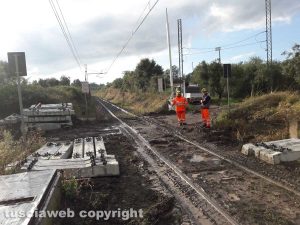Montefiascone - Treno deragliato - I lavori di ripristinoMontefiascone - Treno deragliato - I lavori di ripristino