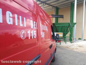 I vigili del fuoco sul posto