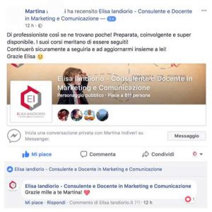 Corsi di digital marketing di Elisa Iandiorio - La recensione di Martina