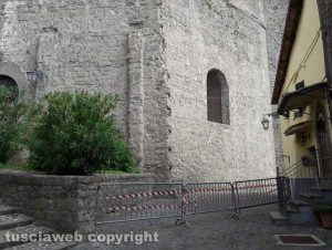 Montefiascone - La zona transennata