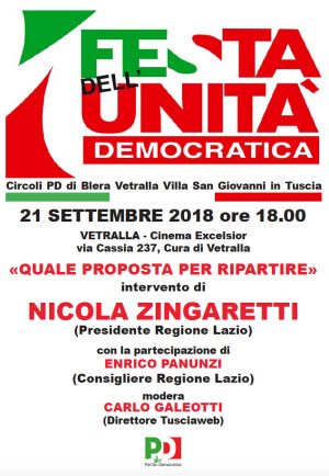 Festa dell'Unità democratica a Vetralla