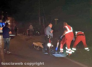 Vitorchiano - Scontro auto-scooter in località Paparano