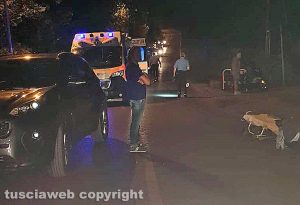 Vitorchiano - Scontro auto-scooter in località Paparano