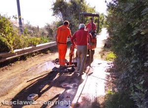 Montefiascone - Voragine in via Commenda
