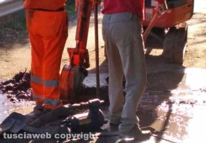 Montefiascone - Voragine in via Commenda