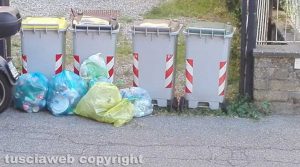 Viterbo - Rifiuti in via Torre San Biele