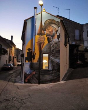 Il murale di Don Chisciotte a Sant'Angelo