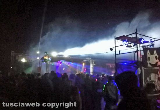 Il rave party alla centrale di Montalto di Castro