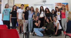 Chiara Bordi e i suoi compagni di classe