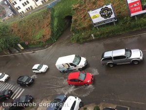 Viterbo - Via della Ferrovia - Sottopassaggio allagato