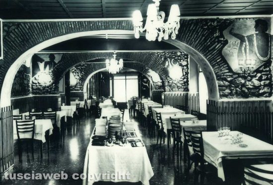 La saletta etrusca del ristorante "Da Aquilanti"