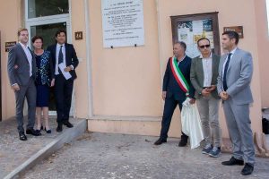 Barbarano Romano - La targa in memoria di Giulio Lucidi