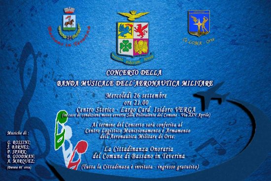 Bassano in Teverina - Concerto della banda dell’Aeronautica Militare