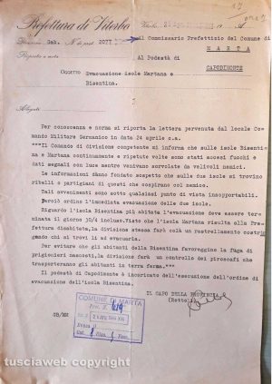 Marta - Il documento originale conservato nell'archivio storico comunale 
