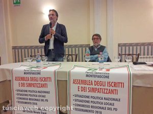 Montefiascone - L'assemblea del Pd - Luciano Cimarello e Renato Trapè