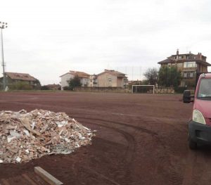 Ronciglione - I lavori al campo sportivo