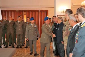 L'arrivo del comandante dell'Aves Riccò