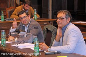 Viterbo - I consiglieri Giacomo Barelli e Massimo Erbetti