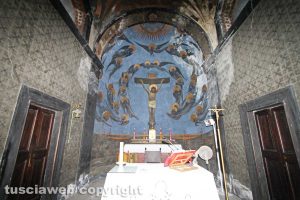 Viterbo - Cimitero - La chiesa di San Lazzaro - Gli affreschi di Pietro Vanni