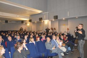 Tarquinia - Don Luigi Merola al cinema Etrusco