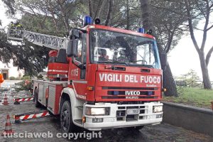 Montefiascone - L'intervento in località Cappuccini
