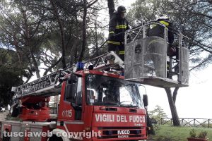 Montefiascone - L'intervento in località Cappuccini