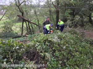 Maltempo - Montefiascone - L'intervento dell'Asvom