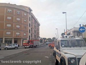 Tarquinia - Maltempo - Via Benedetto Croce - Calcinacci caduti