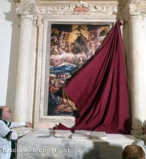 “Allegoria del Cordone” di Angelo da Vallerano nella chiesa Madonna della Pieve