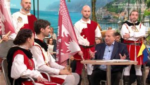 Viterbo - Proposta di matrimonio a S. Rosa - Caterina Del Citto e Gianluca Eterno ai fatti Vostri
