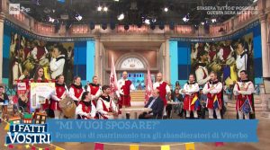 Viterbo - Proposta di matrimonio a S. Rosa - Caterina Del Citto e Gianluca Eterno ai fatti Vostri