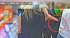 Viterbo - Polizia - I borseggiatori in azione