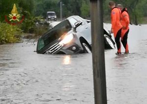 Cagliari - Gli interventi dei vigili del fuoco