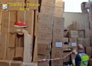 Roma - Guardia di finanza - sequestrata merce contraffatta