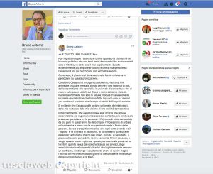 Viterbo - La pagina Facebook di Bruno Astorre