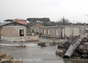 Tarquinia - La mareggiata sul litorale