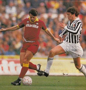 Sport - Calcio - Serie A 1986-87 - Sebastiano Nela e Aldo Serena