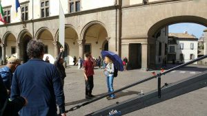 Troppa Grazia - Le riprese a piazza del Comune 