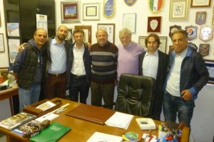 Sport - Calcio - Aia - Gli arbitri viterbesi con i dirigenti della Figc e i giudici sportivi