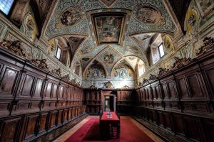 La sagrestia della basilica della Quercia 