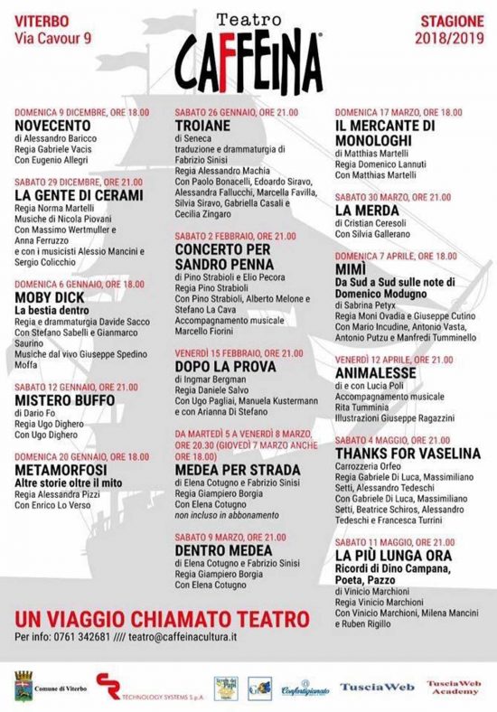 Viterbo - La stagione del teatro Caffeina 