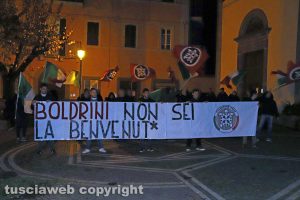 Vetralla - La manifestazione di Casapound a piazza Marconi