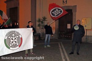 Vetralla - La manifestazione di Casapound a piazza Marconi