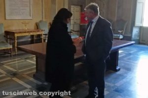 Viterbo - Comune - Salcini e Fusco a fine riunione del centrodestra
