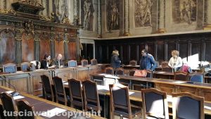 Viterbo - Consiglio comunale - I 5 presenti