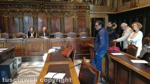 Viterbo - Consiglio comunale - I 5 presenti