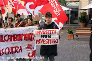 Viterbo - La protesta degli studenti
