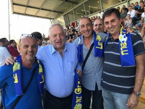 Sport - Calcio - I Leoni gialloblù insieme a Piero Camilli